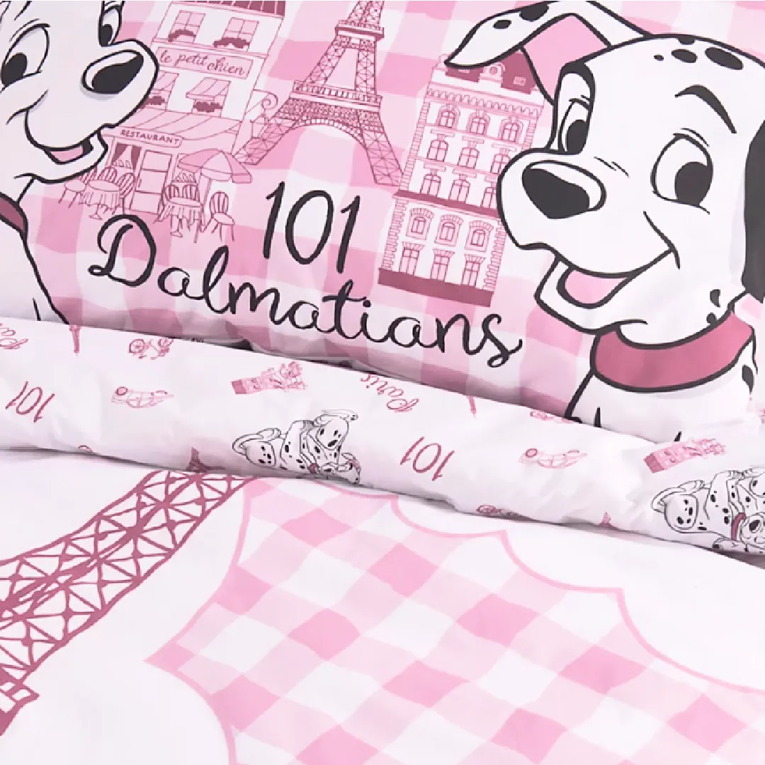 101 DALMATIANS Single Bed Quilt Cover Set - Paris