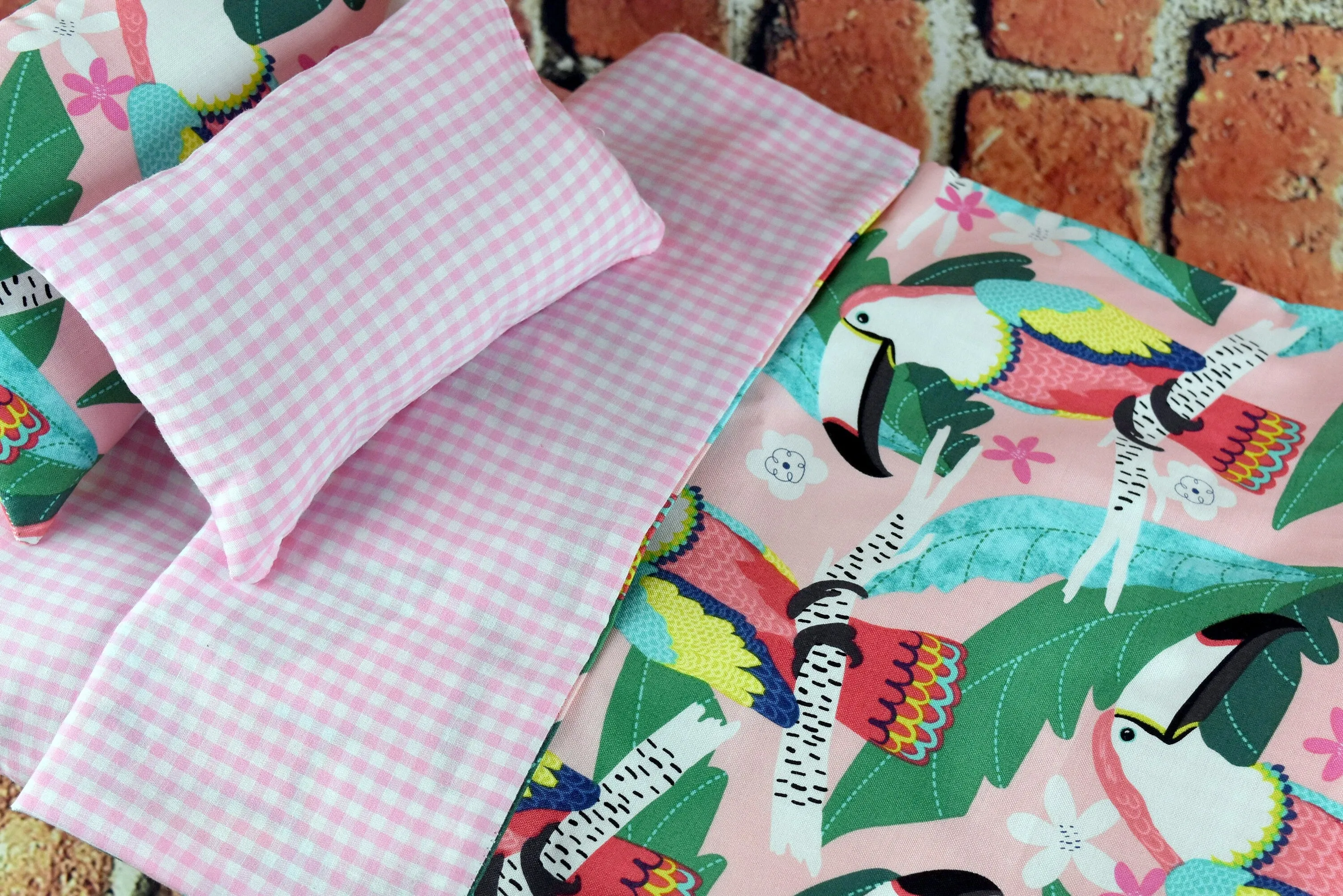 18 inch Doll Bedding - Pink Mattress and Bedding Set for 18-20 inch Dolls - Baby Doll Accessory