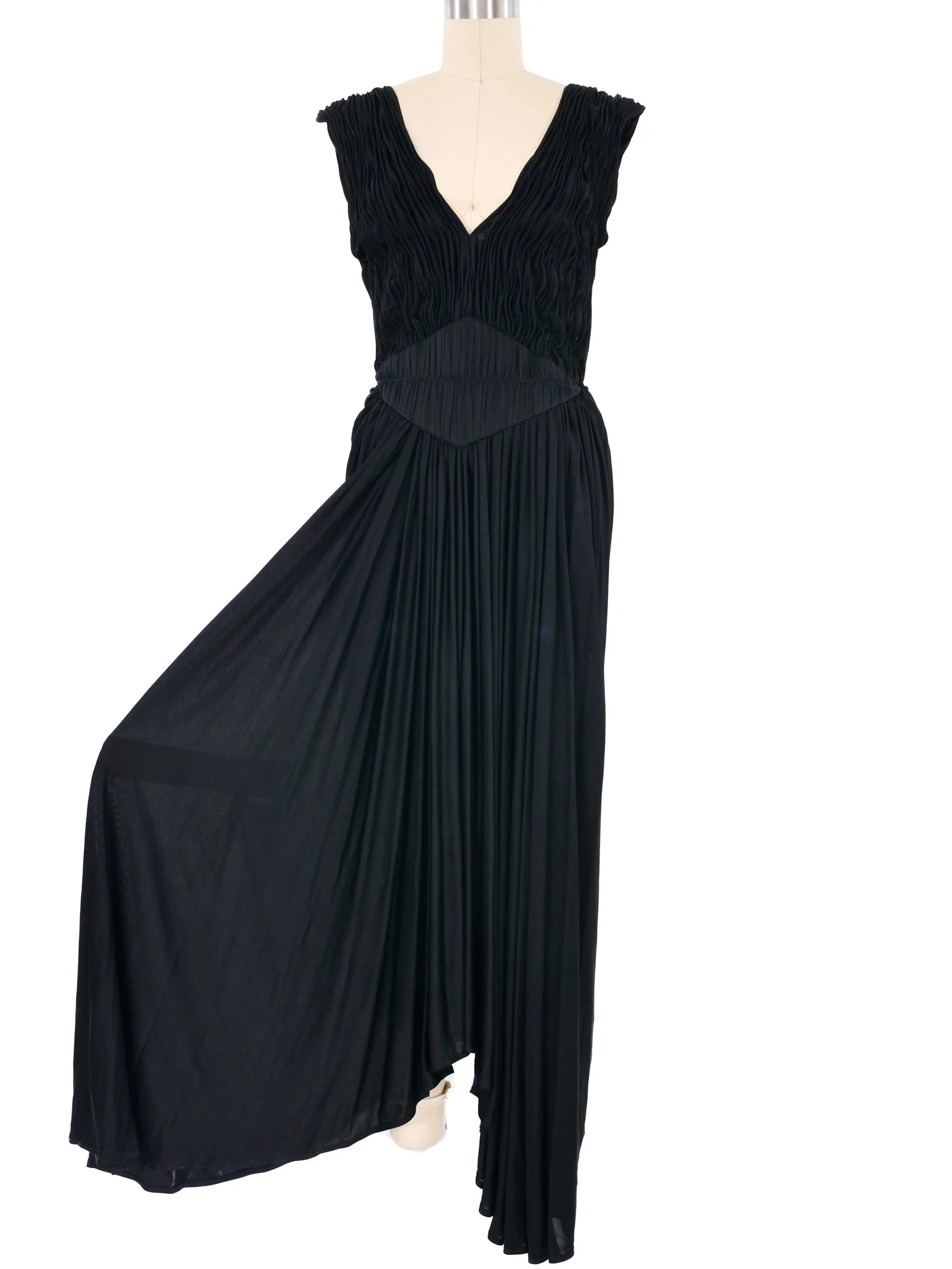 2005 Sophia Kokosalaki Gathered Jersey Gown