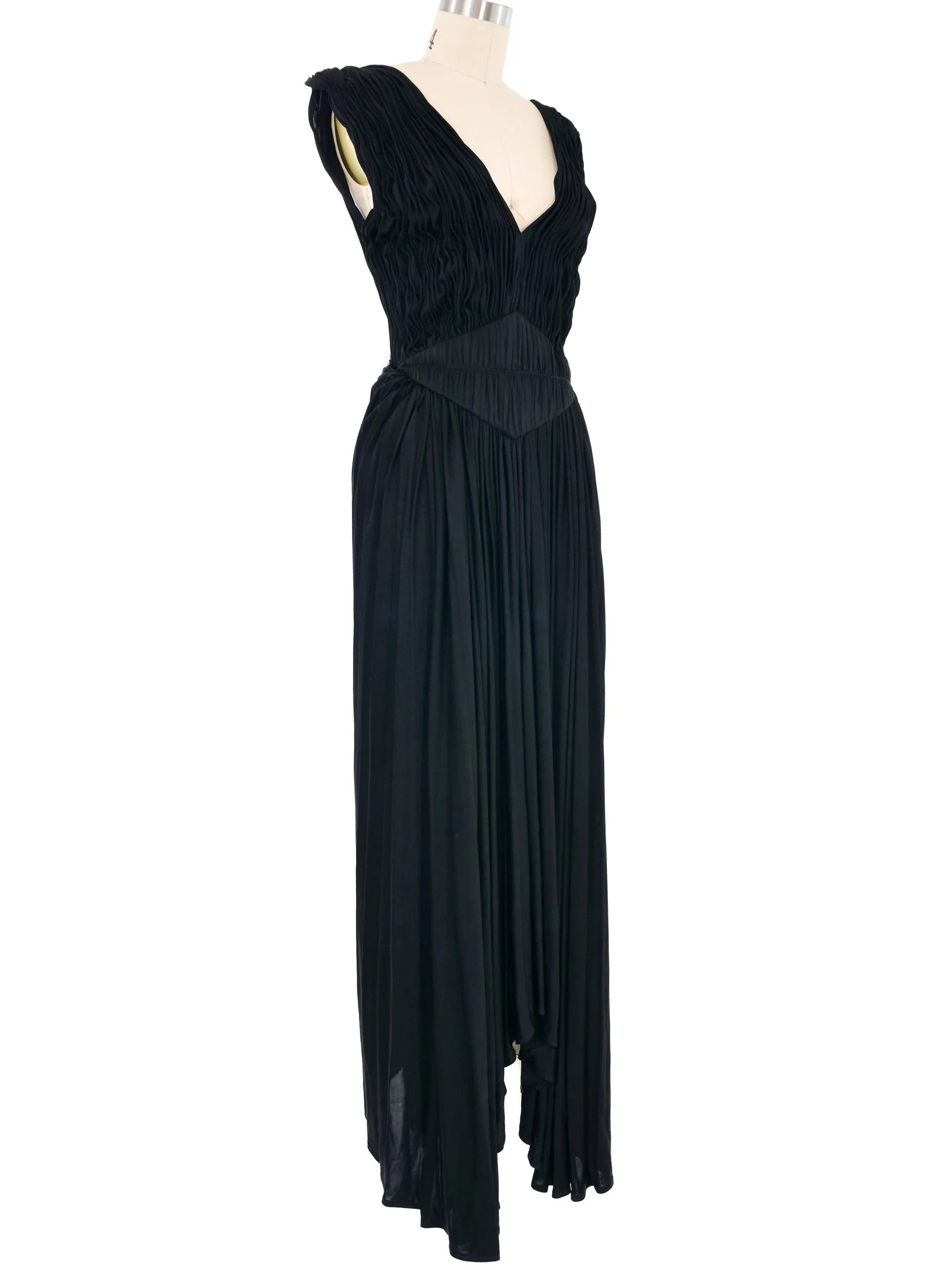 2005 Sophia Kokosalaki Gathered Jersey Gown