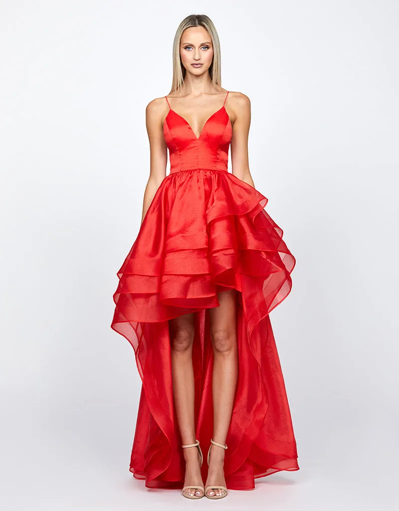 ALESSY HI LO BALL GOWN B72D18HL
