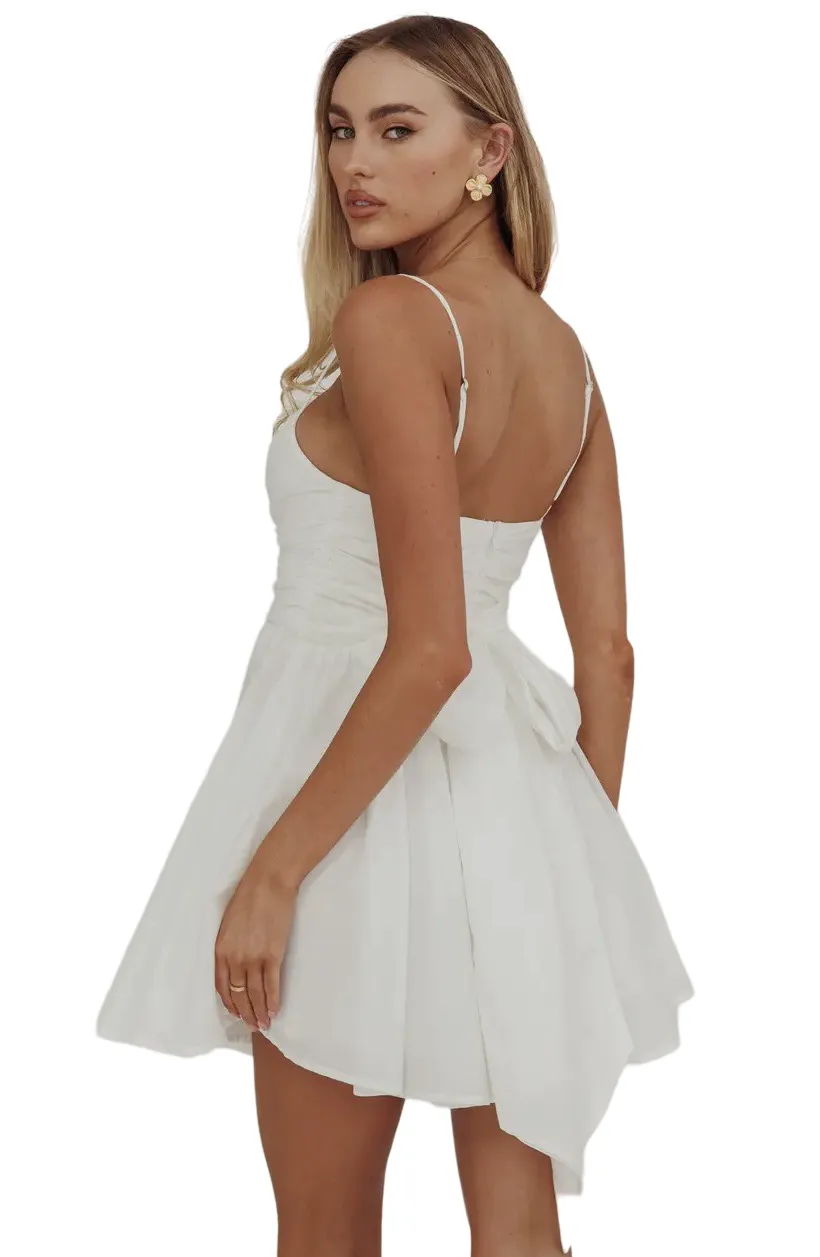 Apparel- Angel Biba Sleeveless Back Tie Mini Dress