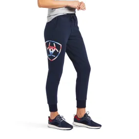 Ariat Womens Real Jogger Sweatpants  Navy