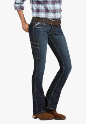 Ariat Womens Rebar Riveter Mid Rise Straight Jean