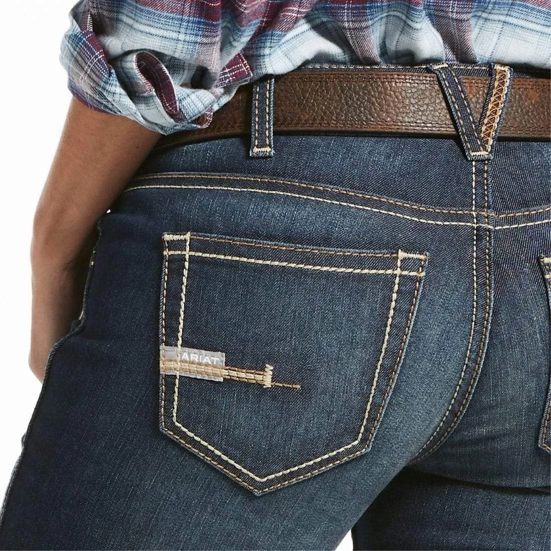 Ariat Womens Rebar Riveter Mid Rise Straight Jean