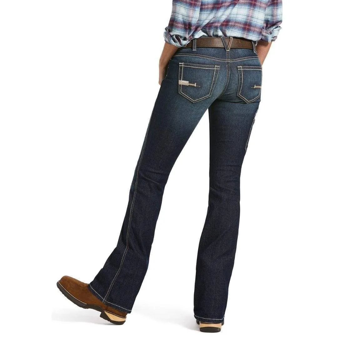 Ariat Womens Rebar Riveter Mid Rise Straight Jean