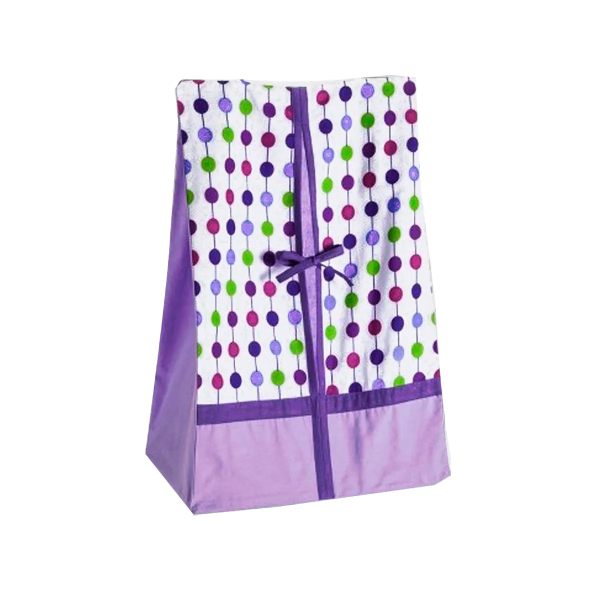 Bacati - Botanical Floral Birds 10-Piece Crib Bedding Set with Crib Rail Guard - Purple/Multi Girls