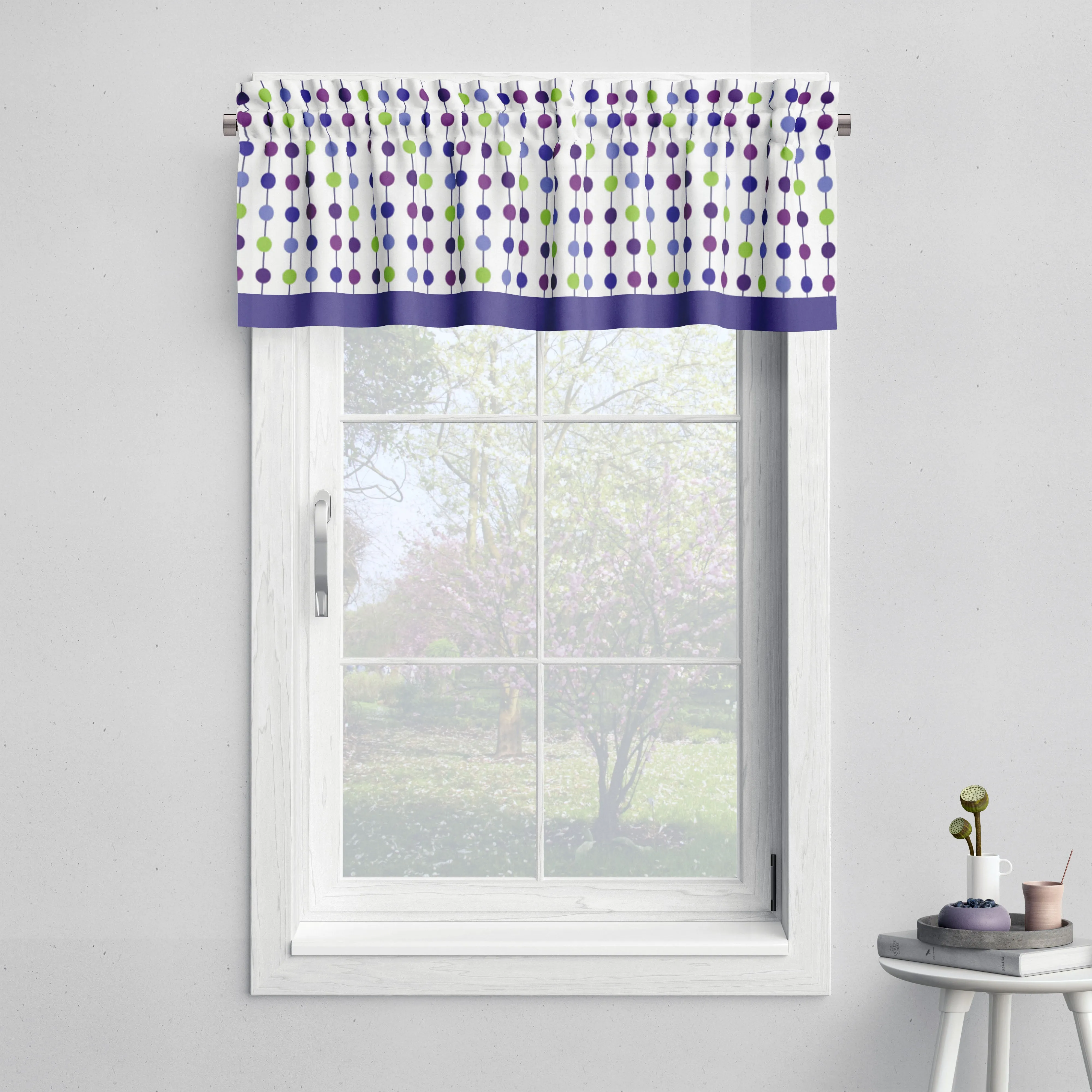 Bacati - Botanical Floral Birds 10-Piece Crib Bedding Set with Crib Rail Guard - Purple/Multi Girls