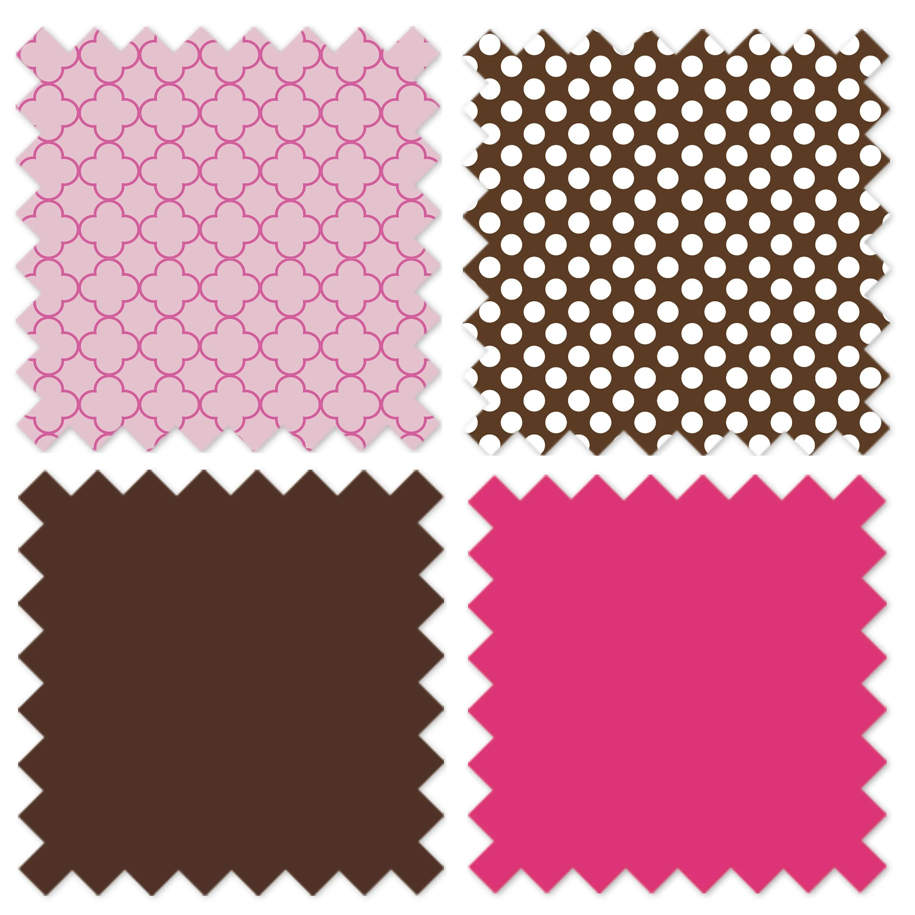 Bacati - Ladybugs 10-Piece Crib Bedding Set with Two Crib Sheets - Pink/Chocolate Girls