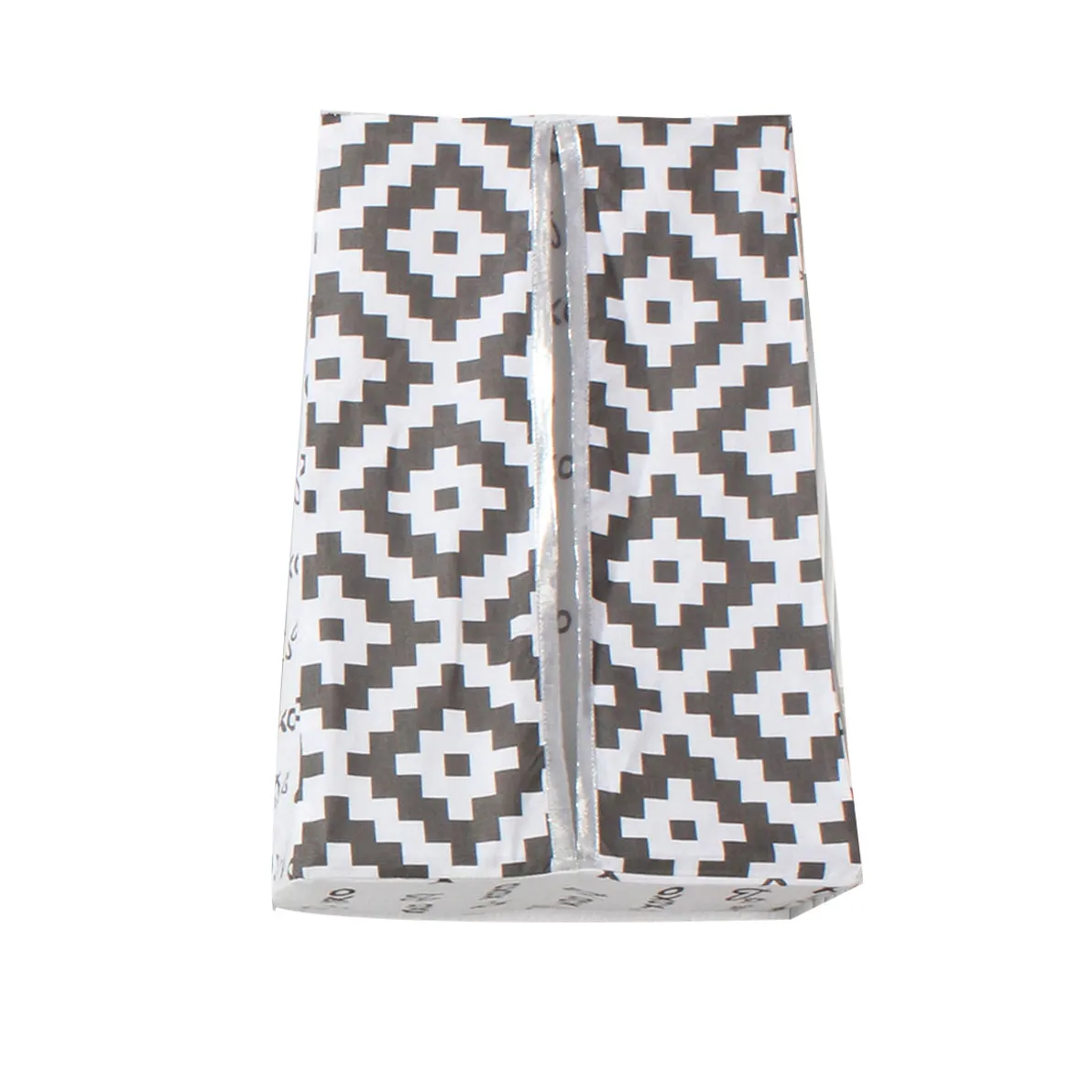 Bacati - Love Aztec 10-Piece Crib Bedding Set with Crib Rail Guard - Grey/Silver Unisex