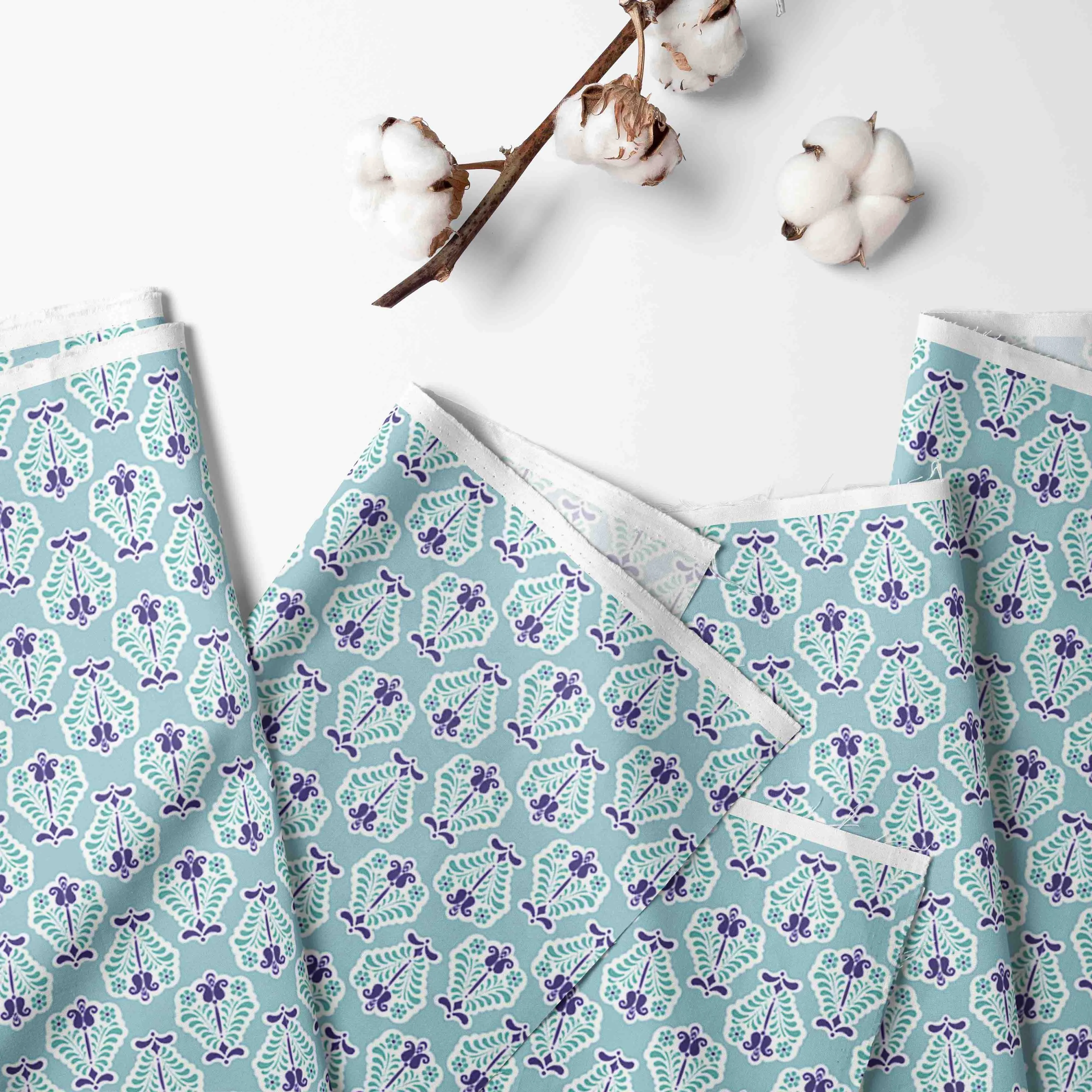 Bacati - Paisley Isabella 10-Piece Crib Bedding Set with Crib Rail Guard - Lilac/Purple/Aqua Girls