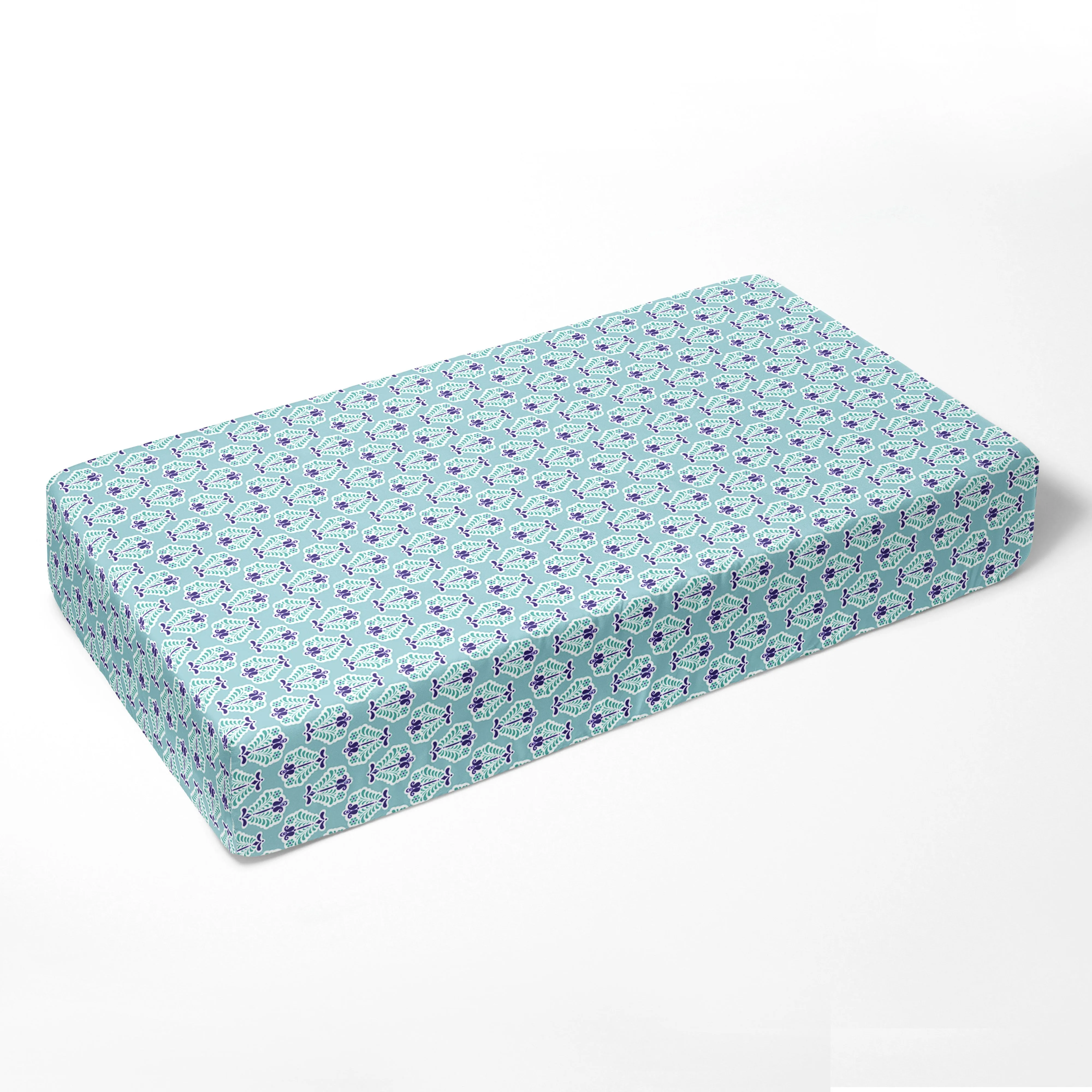 Bacati - Paisley Isabella 3-Piece Crib Bedding Set - Lilac/Purple/Aqua Girls