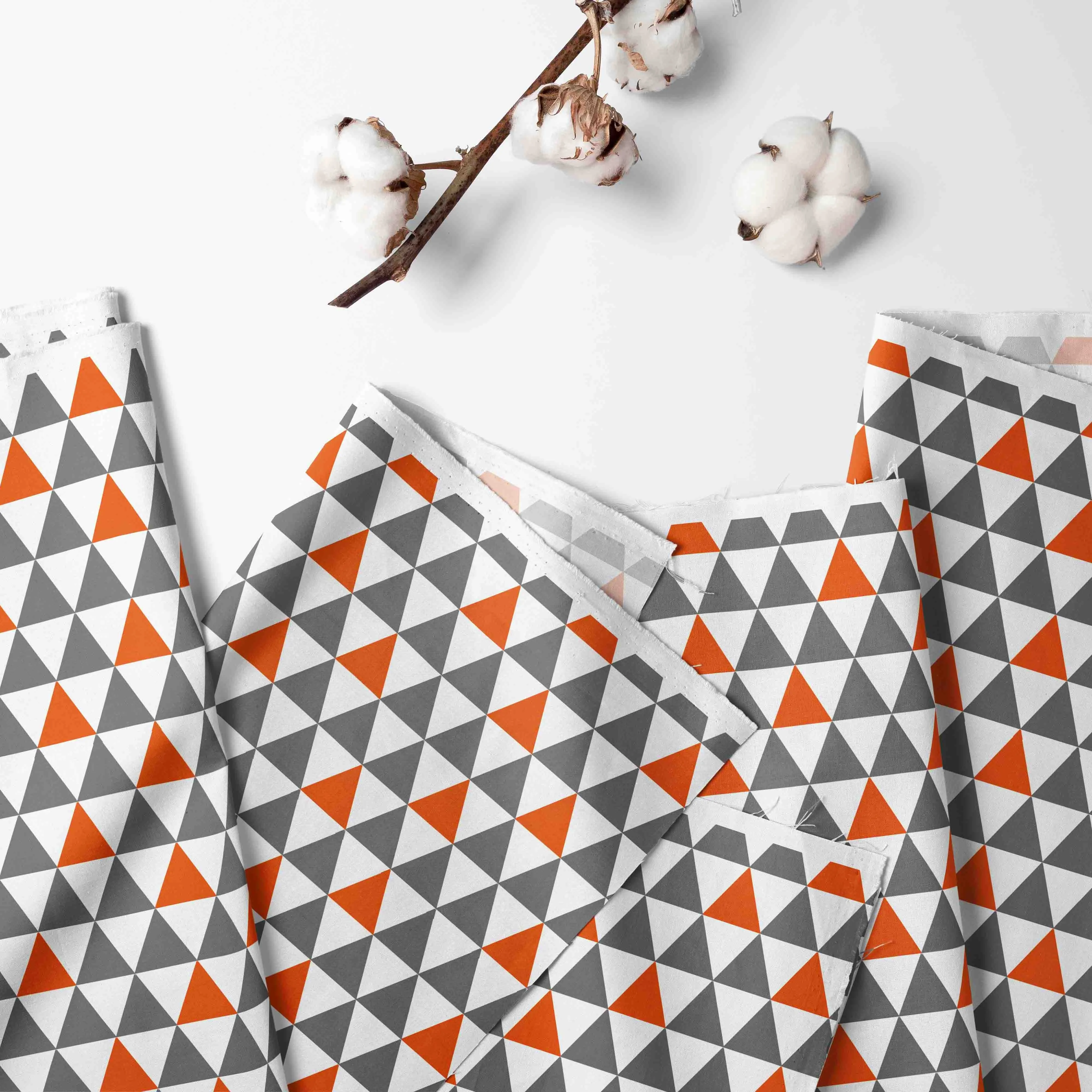 Bacati - Playful Fox 10-Piece Crib Bedding Set with Crib Rail Guard - Orange/Grey Unisex