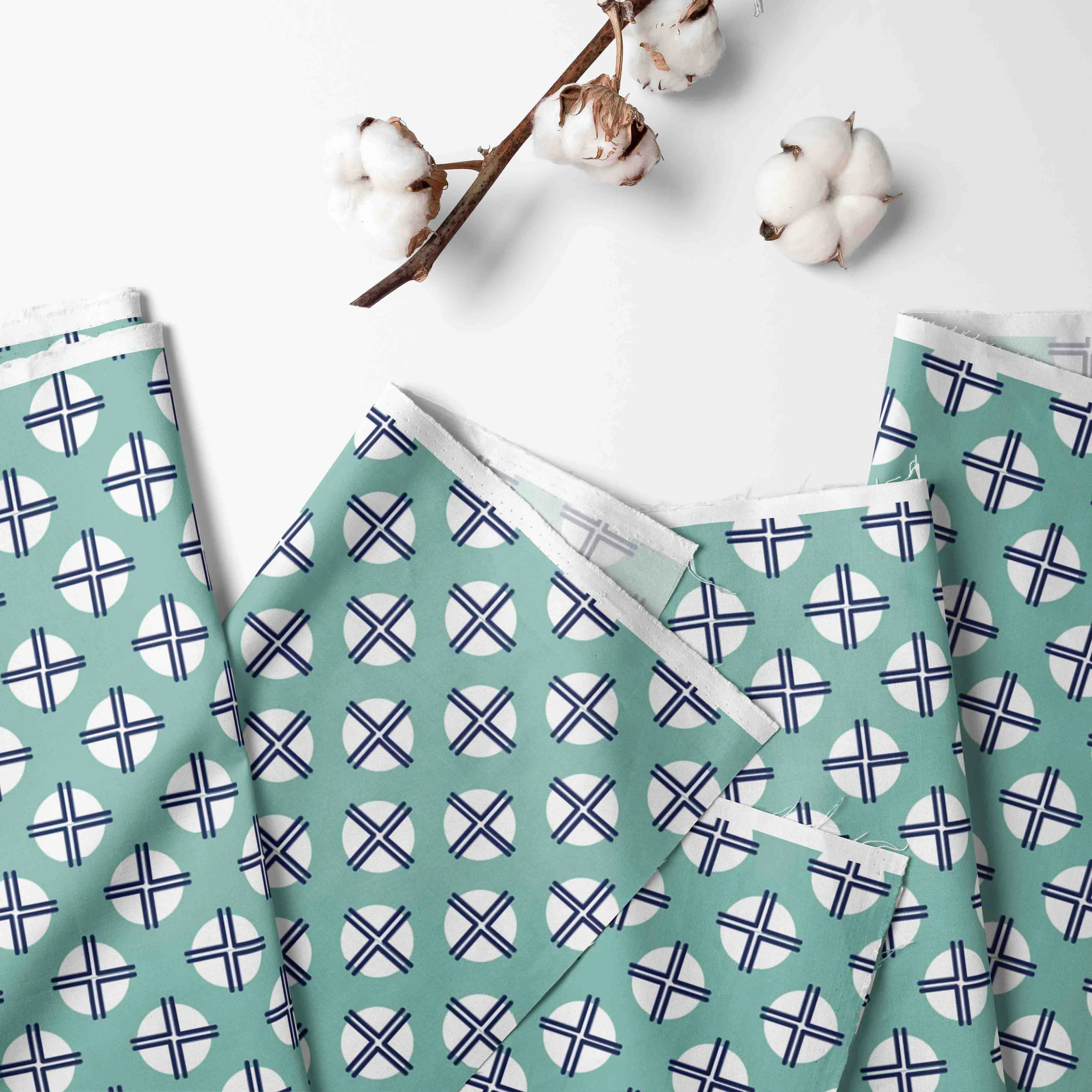 Bacati - Tribal Noah 10-Piece Crib Bedding Set with Two Crib Sheets - Mint/Navy Boys