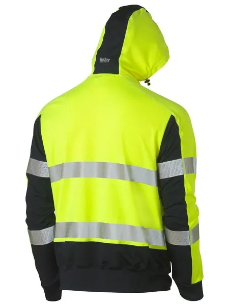 BISLEY Taped Hi Vis Stretchy Fleece Hoodie BK6815T