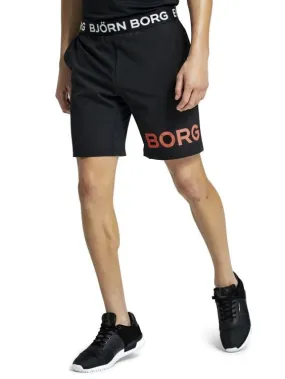 BJORN BORG August Gym Shorts Black with Orange