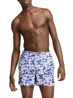 BJORN BORG Saint Swim Shorts Palm Trees Navy and White