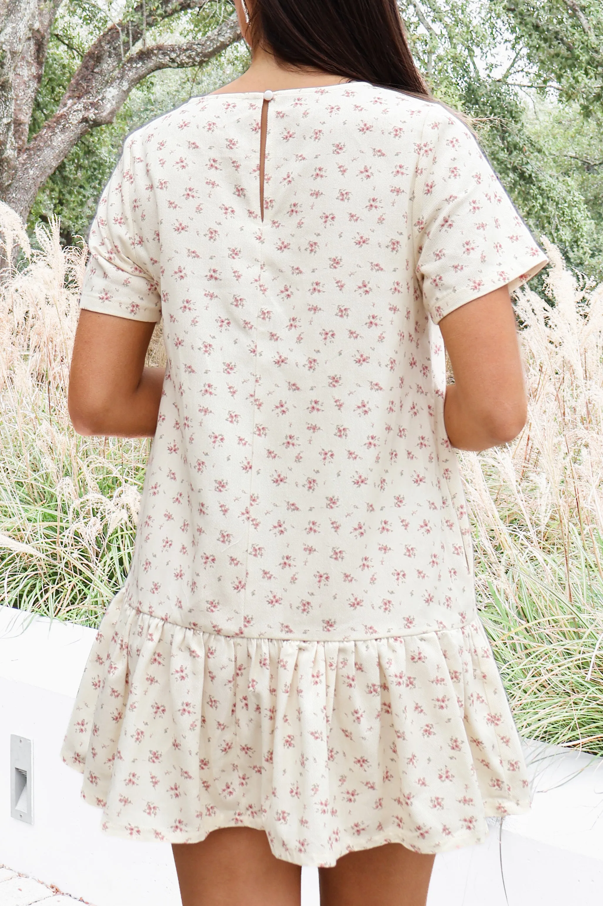 Blooming Grace Ruffle Hem Floral Dress