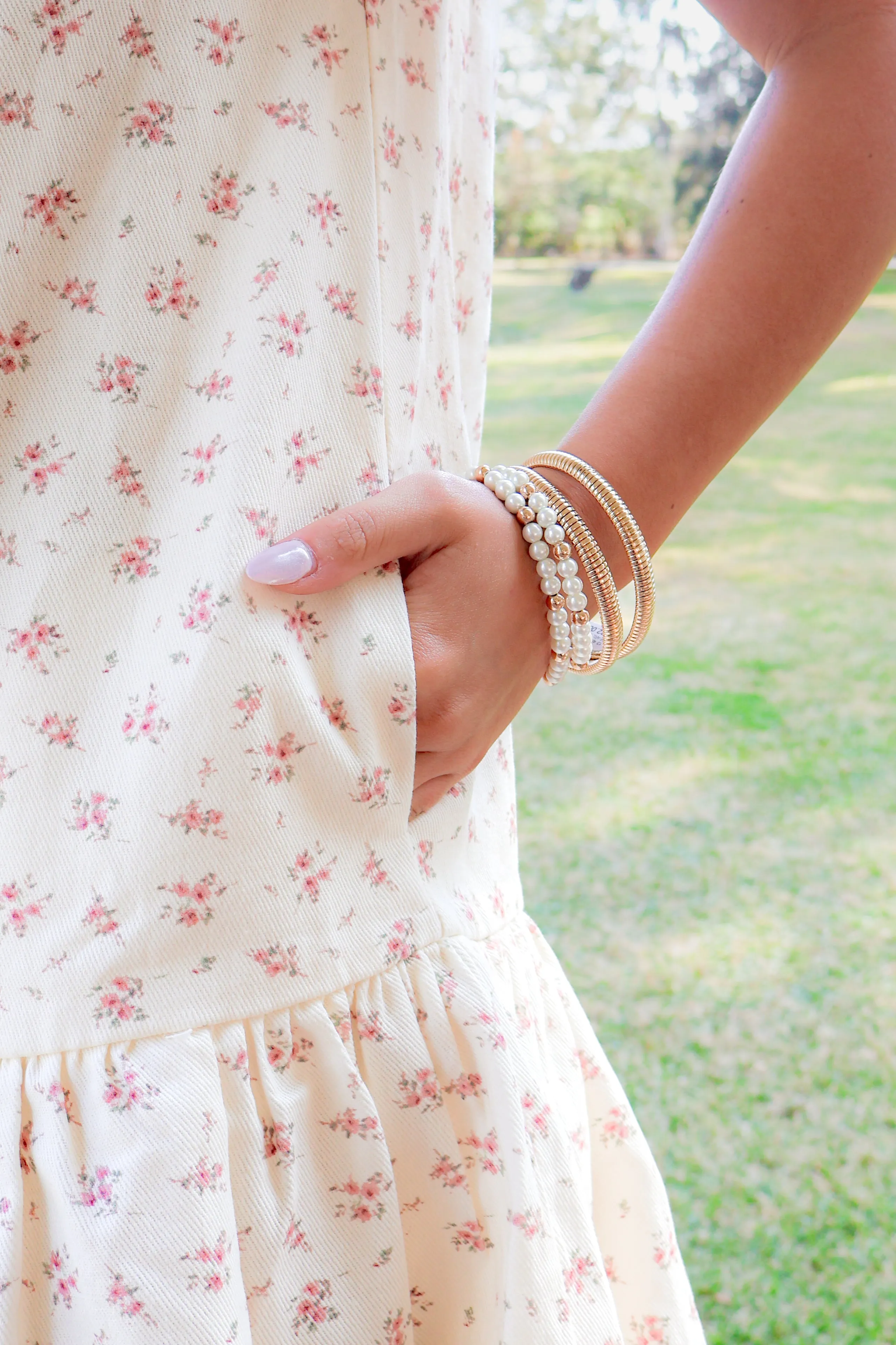 Blooming Grace Ruffle Hem Floral Dress