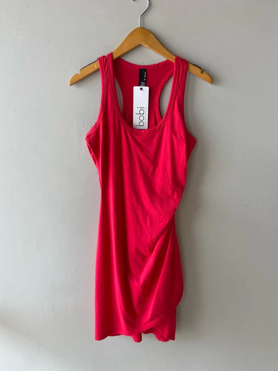 BOBI Lightweight EMPIRE SideRouche Jersey Dress