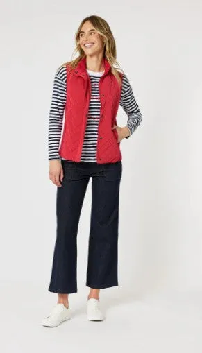 Brighten Puffer vest red