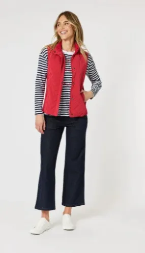 Brighten Puffer vest red