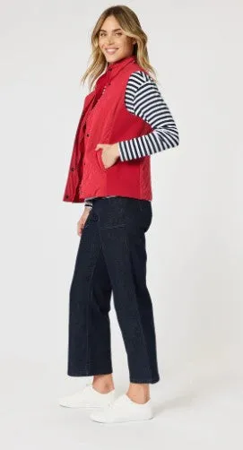 Brighten Puffer vest red