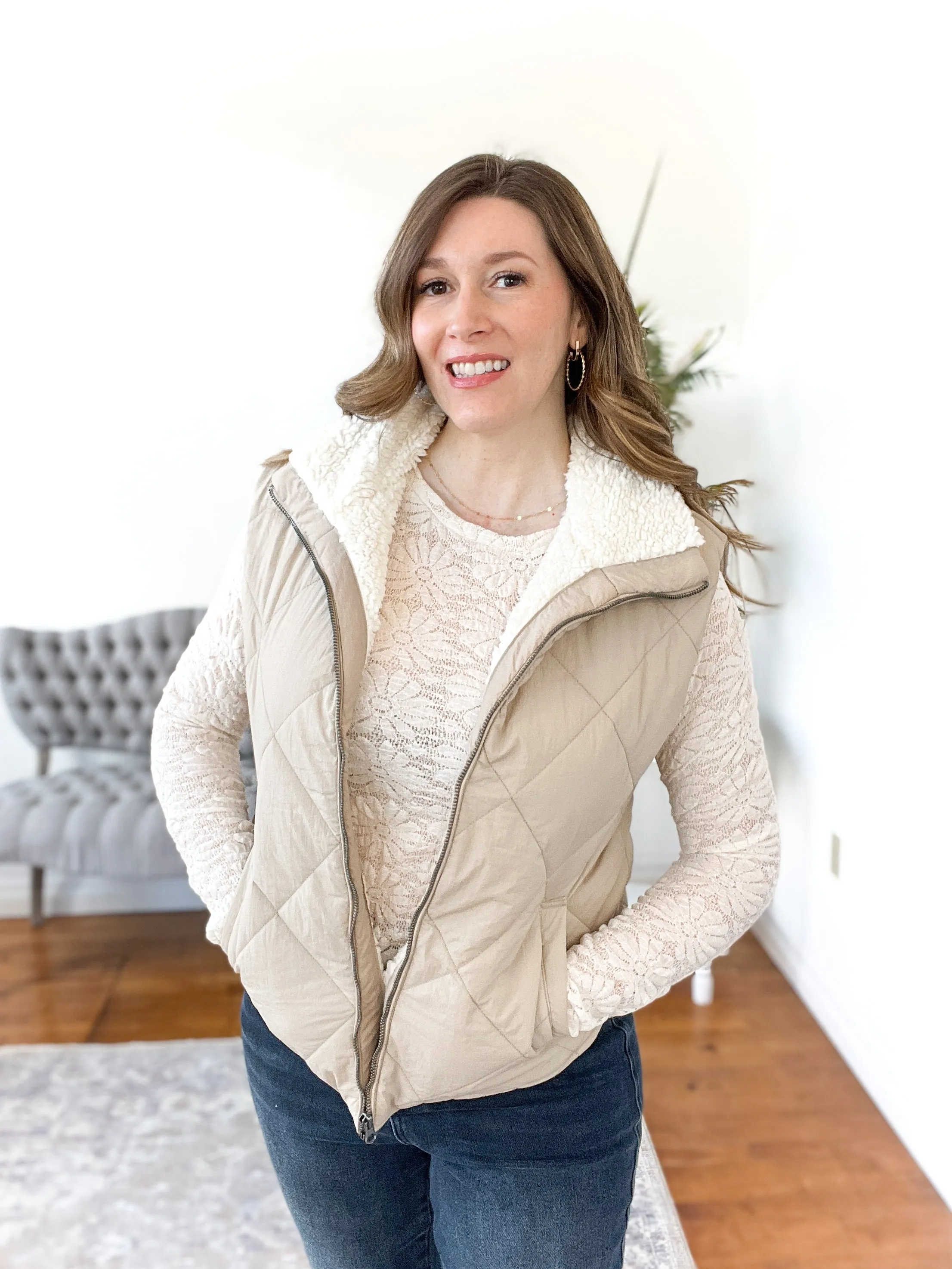 Brooke Fleece-Lined Puffer Vest FINAL SALE