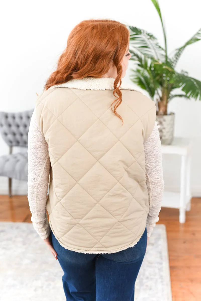 Brooke Fleece-Lined Puffer Vest FINAL SALE
