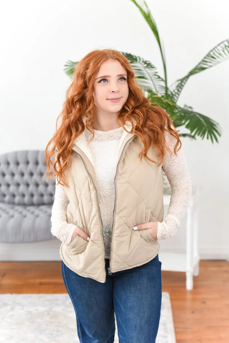 Brooke Fleece-Lined Puffer Vest FINAL SALE