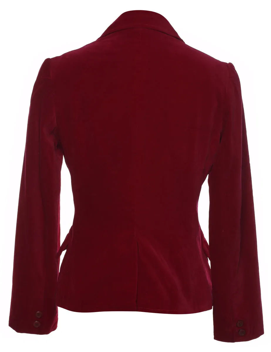 Classic Maroon Blazer - M