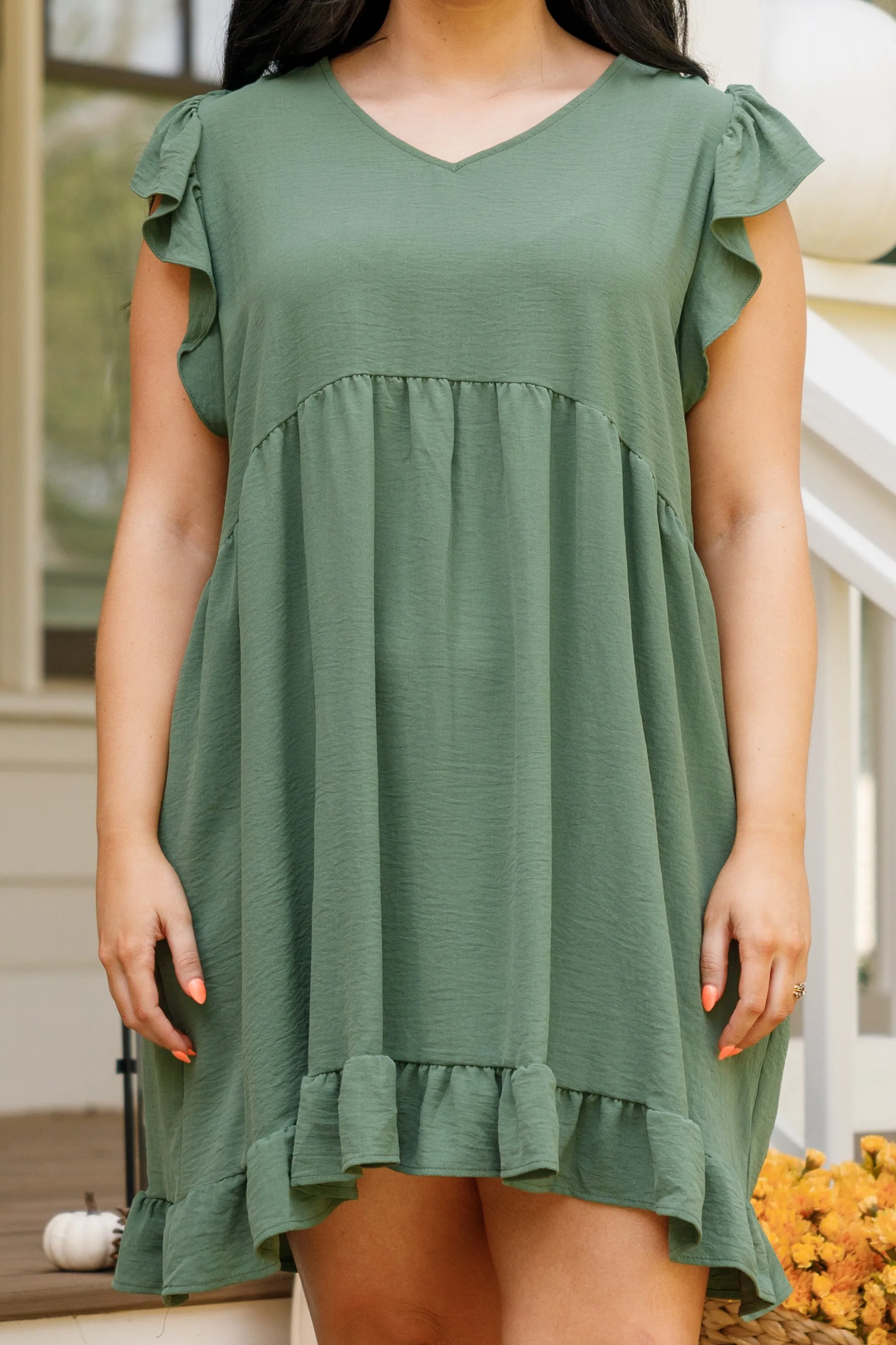Cozy Cabana Dress, Dusty Olive