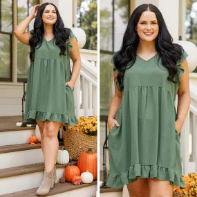 Cozy Cabana Dress, Dusty Olive
