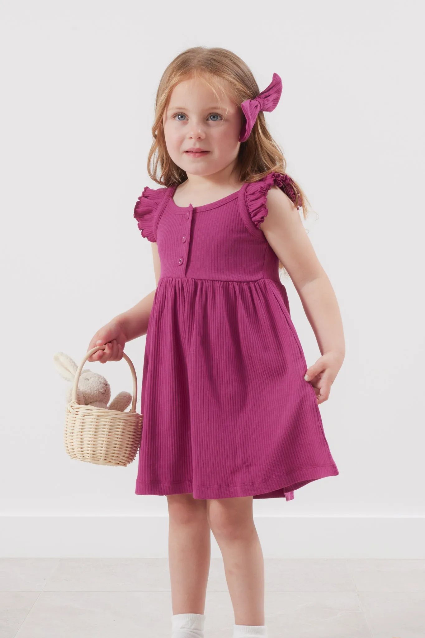Cozy Summer Dress - Raspberry