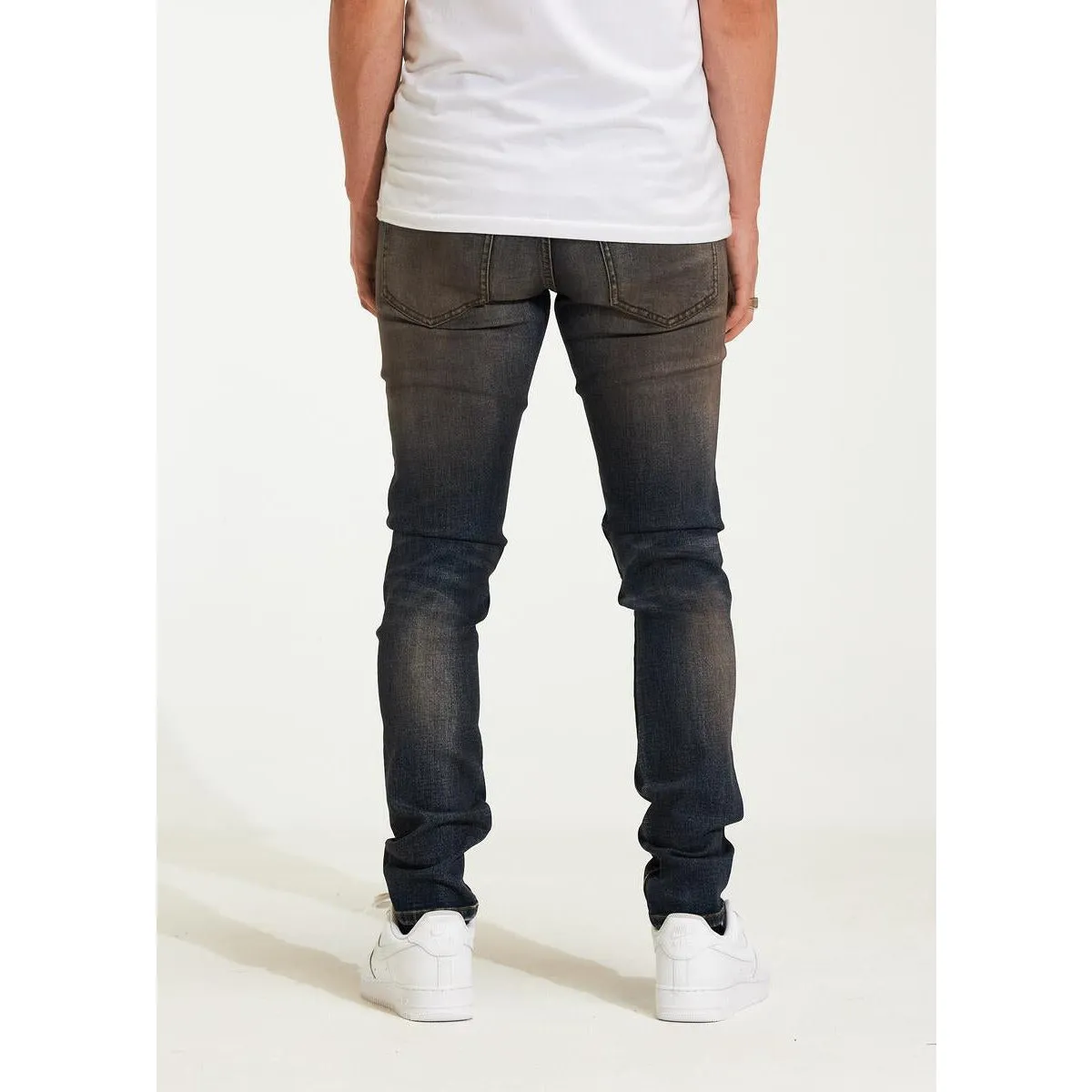 Crysp Denim Atlantic Black Wash Ripped Jeans (CRYH22-203)