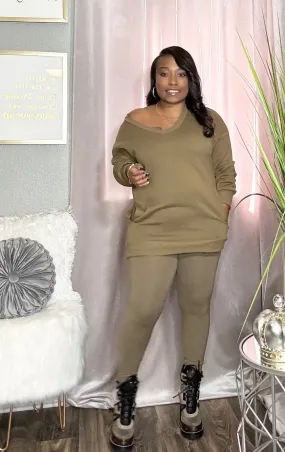 Dope chick leggings (Olive)