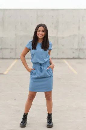 DT Women's DOWNTOWN Lightweight Dress in Sky Blue