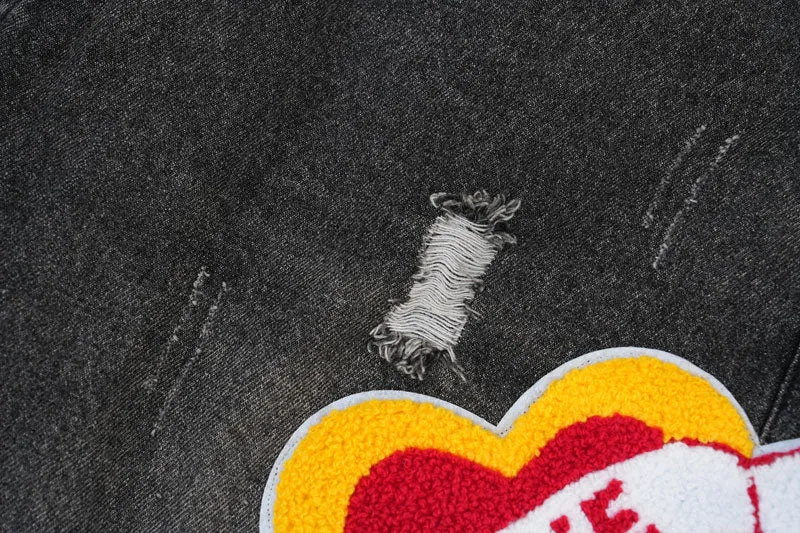Editorial Department Custom Patched Denim Jeans