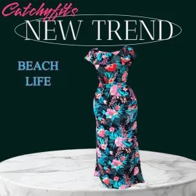 Elevate Your Style with a Long Floral Print Dress