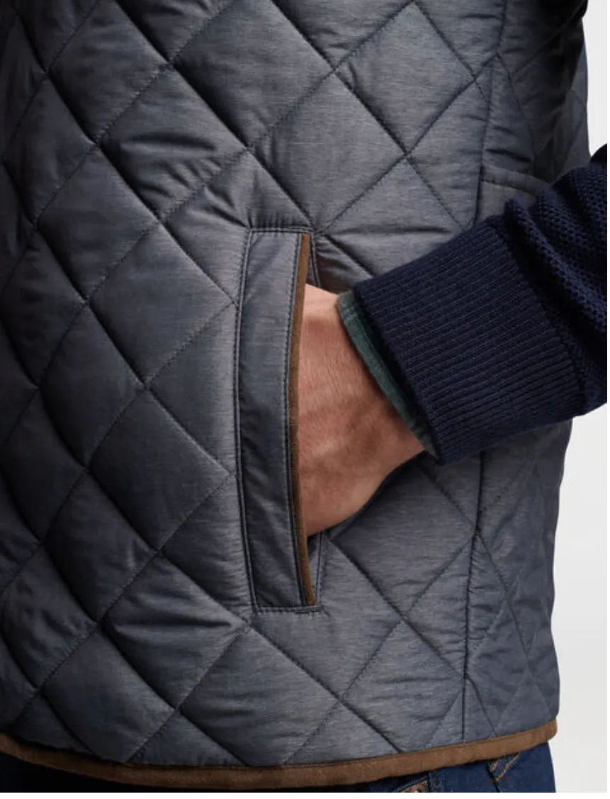 Essex Quilted Vest-Iron