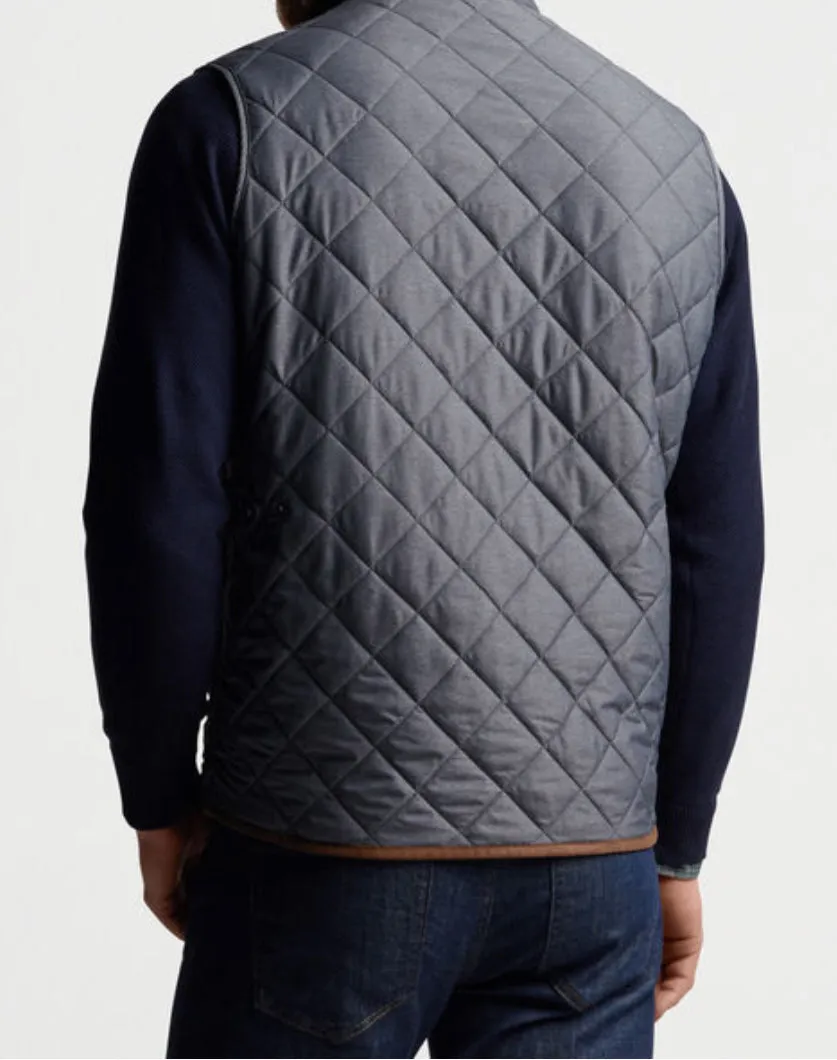 Essex Quilted Vest-Iron