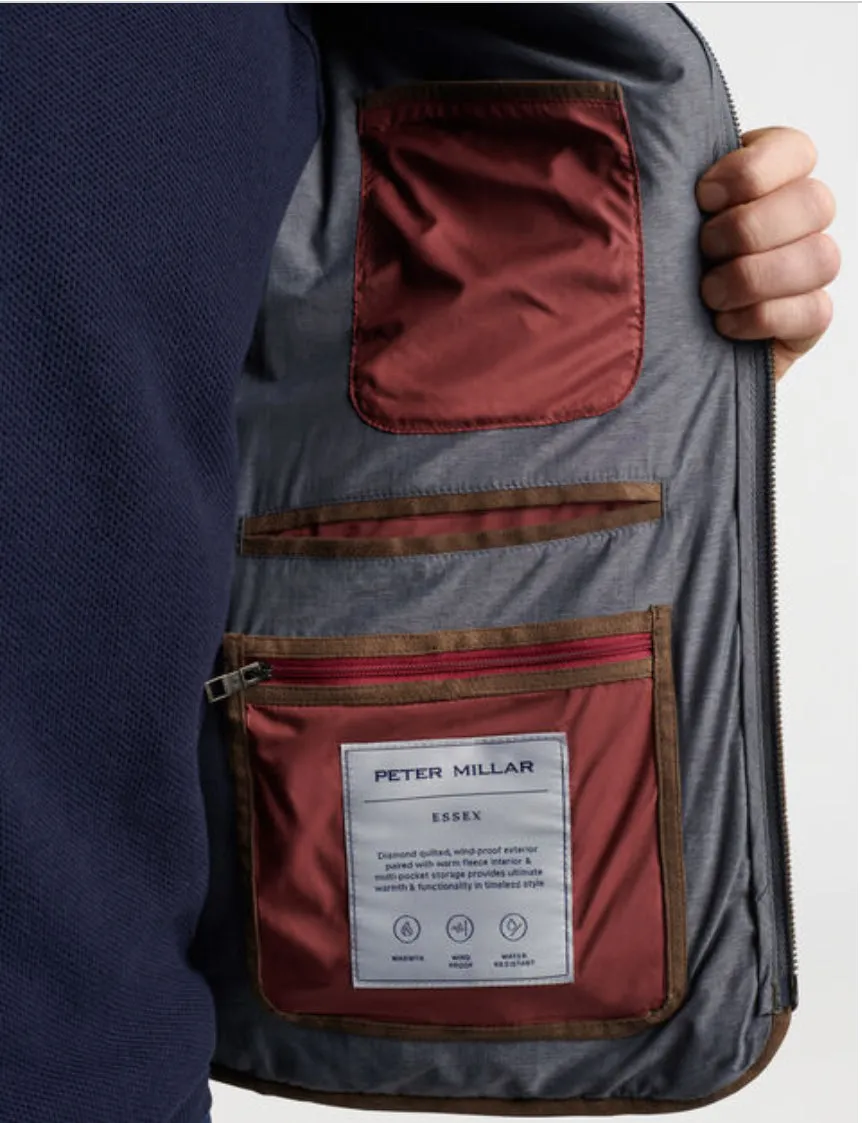 Essex Quilted Vest-Iron
