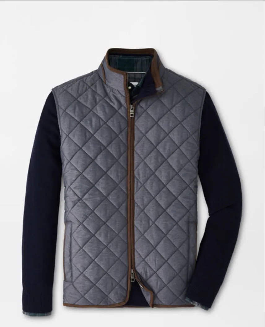 Essex Quilted Vest-Iron