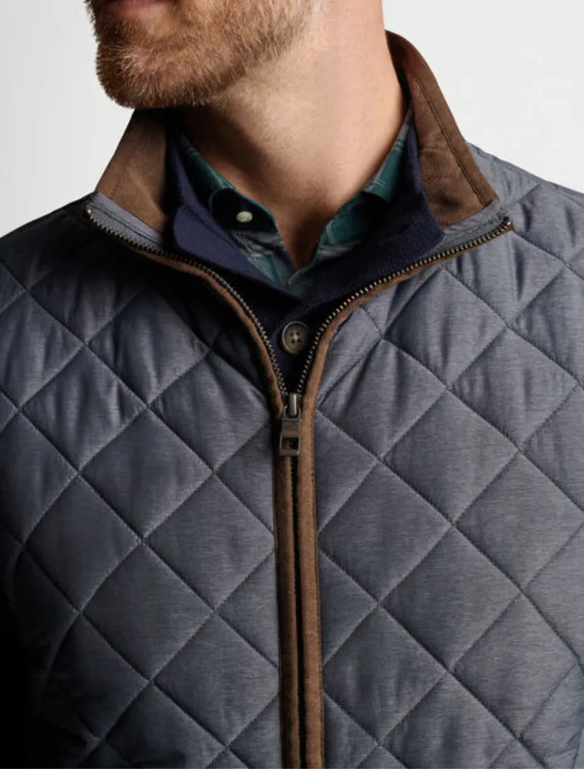 Essex Quilted Vest-Iron