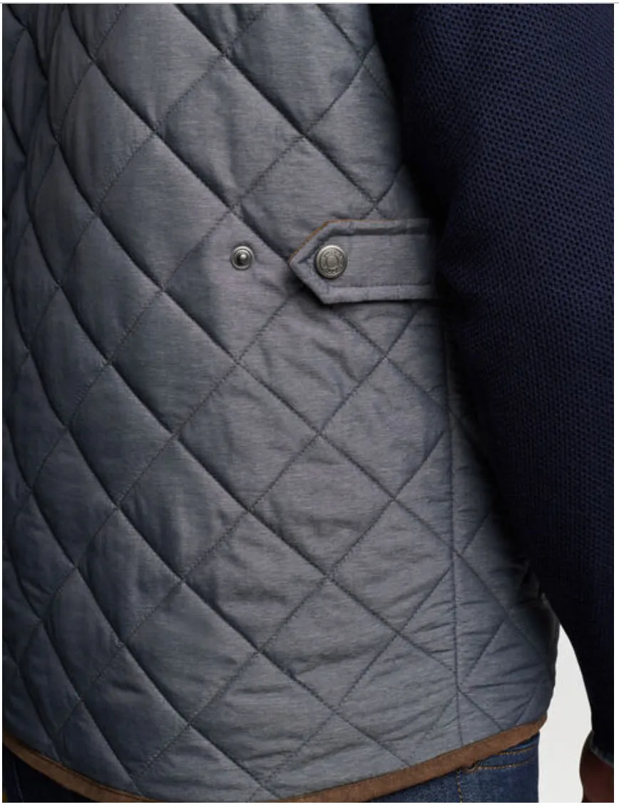 Essex Quilted Vest-Iron