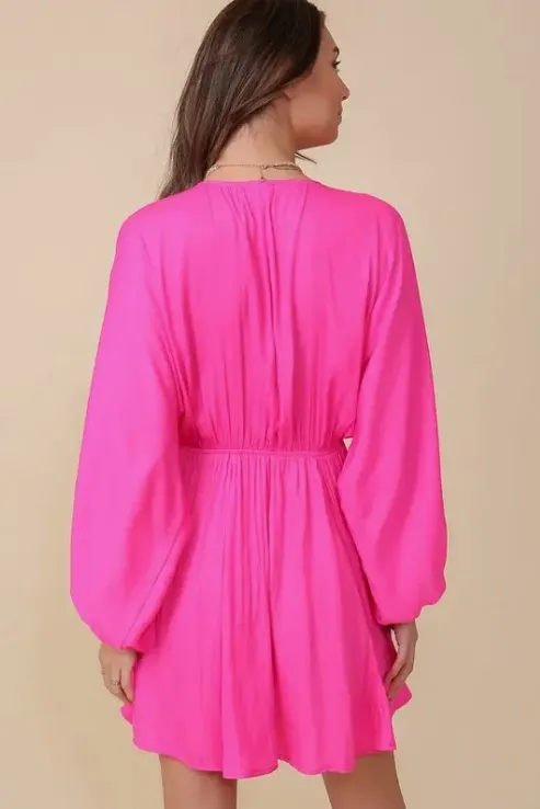 Flirty and Fun Satin Dress