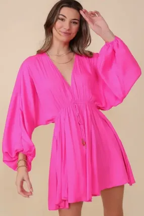 Flirty and Fun Satin Dress