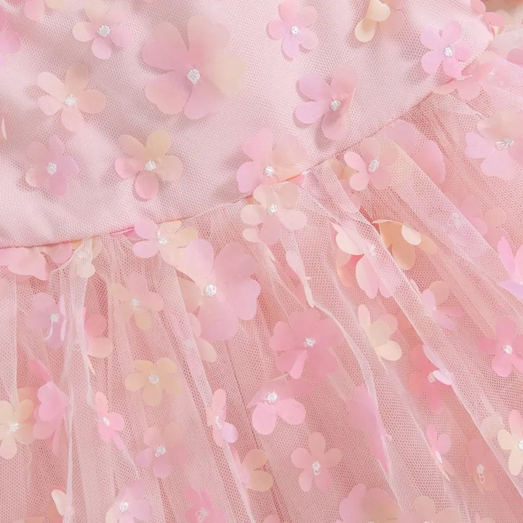 Floral Flower Girl Elegant Dress