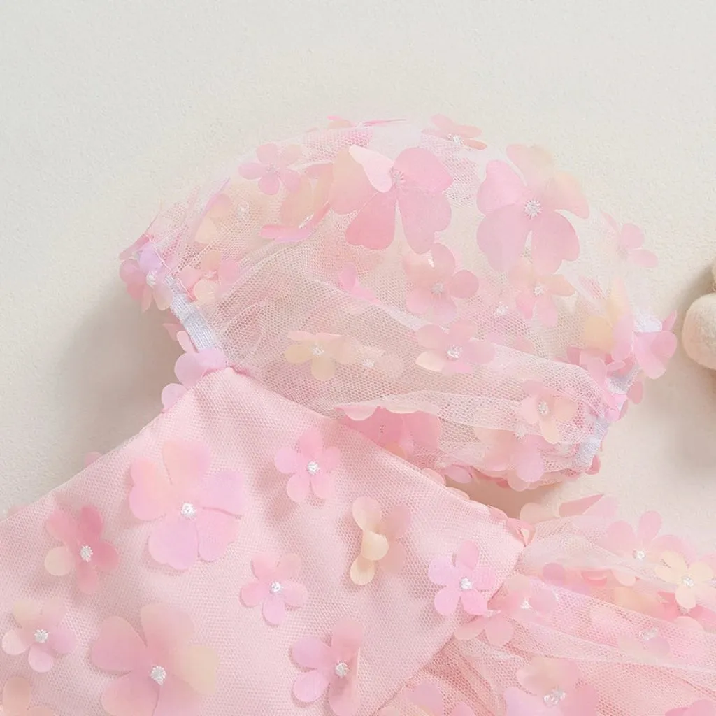 Floral Flower Girl Elegant Dress