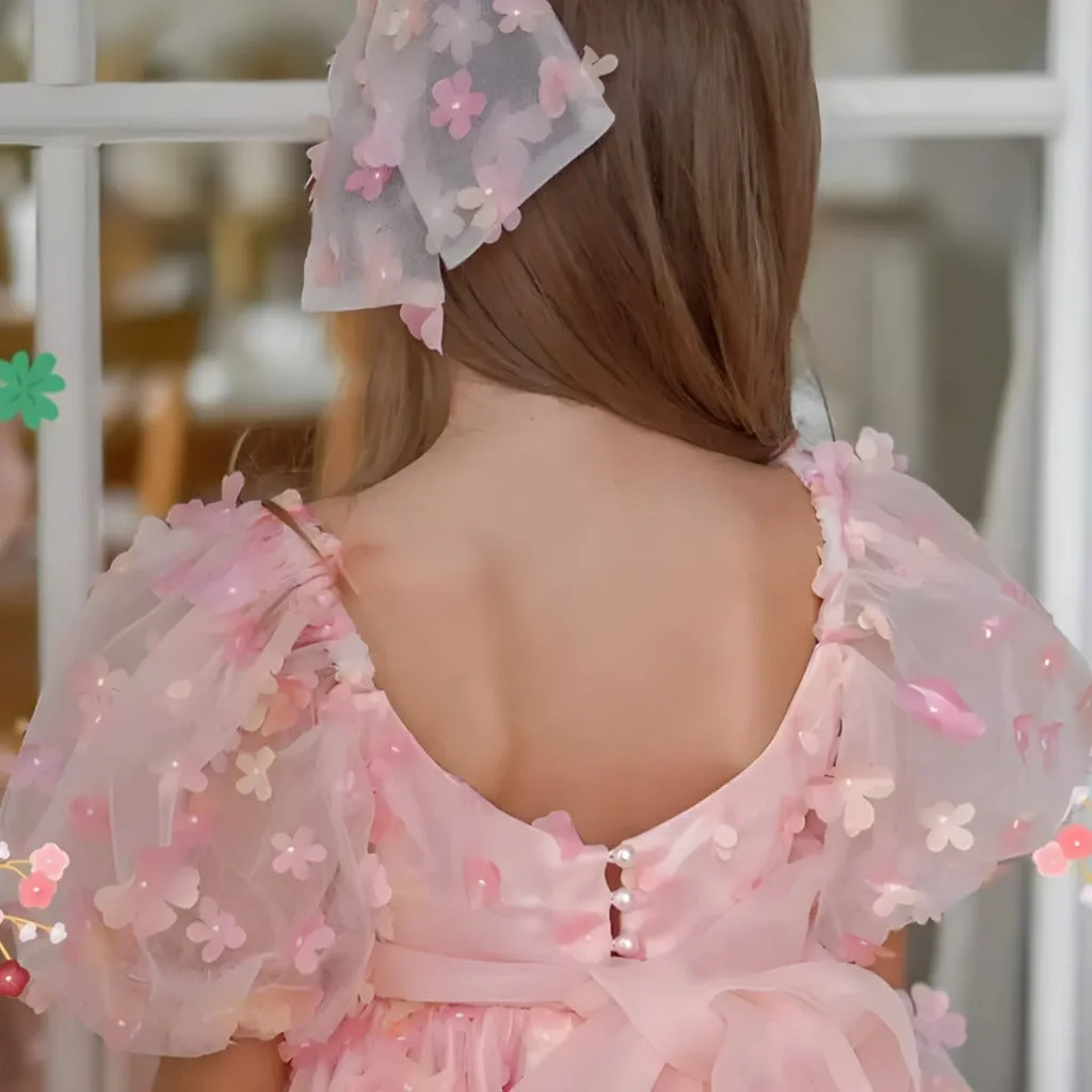Floral Flower Girl Elegant Dress